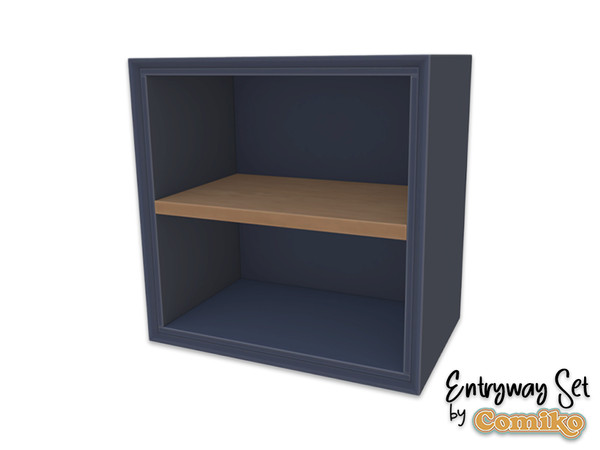 Sims 4 — Comiko Entryway Top Cabinet v3 | Entryway Room by Comiko — Part 2 - Entryway Set is base game compatible and