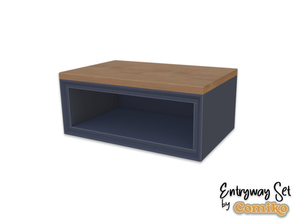 Sims 4 — Comiko Entryway Bottom Cabinet V1 | Entryway Room by Comiko — Part 4 - Entryway Set is base game compatible and