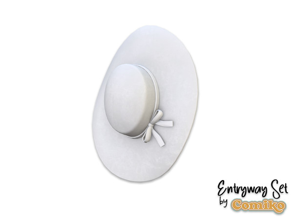 Sims 4 — Comiko Entryway Hat | Entryway Room by Comiko — Part 4 - Entryway Set is base game compatible and consist of 7