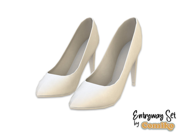 Sims 4 — Comiko Entryway Heels | Entryway Room by Comiko — Part 4 - Entryway Set is base game compatible and consist of 7