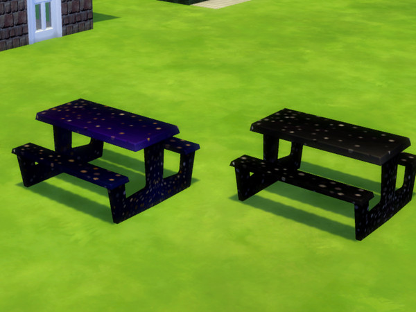 Sims 4 — Enzo&Deidre Picnic Table by CarineKitana — Enzo&Deidre Picnic Table - Because sharing good times