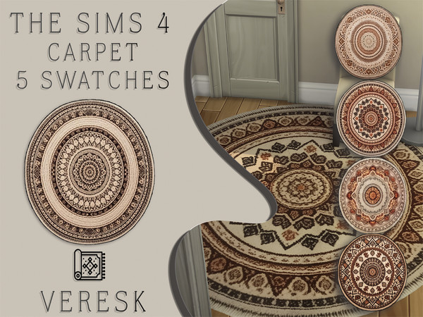 Sims 4 — VERESK_Round carpet with pattern by Veresk_Veresk — Round rugs with various patterns for your Sims.