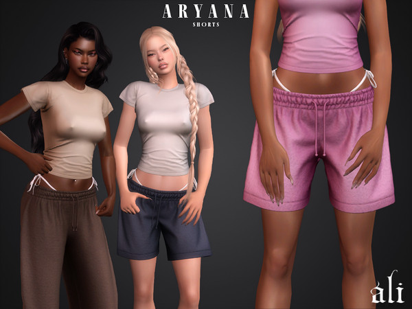 Sims 4 — ARYANA shorts by ali1 — Shorts