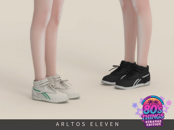 Sims 4 — Stranger Things - Eleven shoes by Arltos — 9 colors.