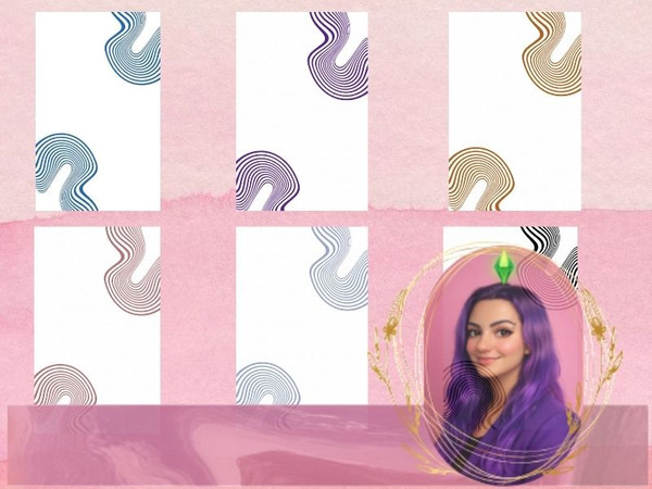 Sims 4 — Abstract Line Floor by gokcemsims — A modern floor design featuring abstract line patterns and a clean, balanced