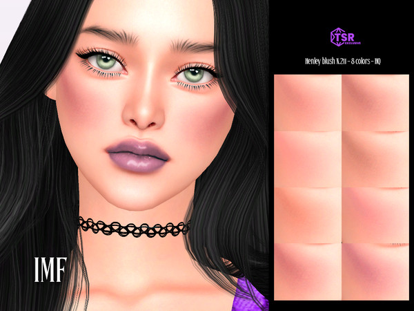 Sims 4 — IMF Henley Blush N.211 by IzzieMcFire — Henley Blush N.211 contains 8 colors in hq texture.