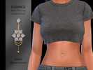 Sims 4 — Essence v2 Belly Piercing Edited Skins by Suzue — New Mesh (Suzue)