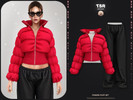 Sims 4 — SET-Power Puff Set - BD1652 by busra-tr — - Set Inclued : Jacket - Bottom - 25 Swatches - For Female (Teen to