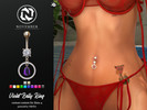 Sims 4 — November - Violet Belly Ring (Patreon Exclusive) by VentaStudio — 20 Swatches