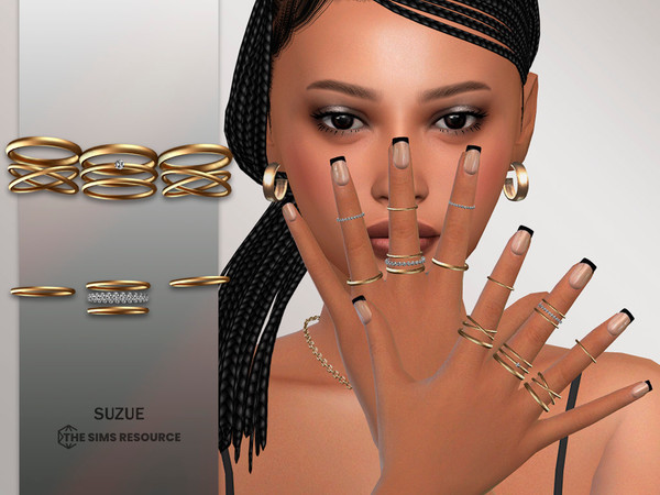 Sims 4 — Marissa Rings V2 by Suzue — New Mesh (Suzue)