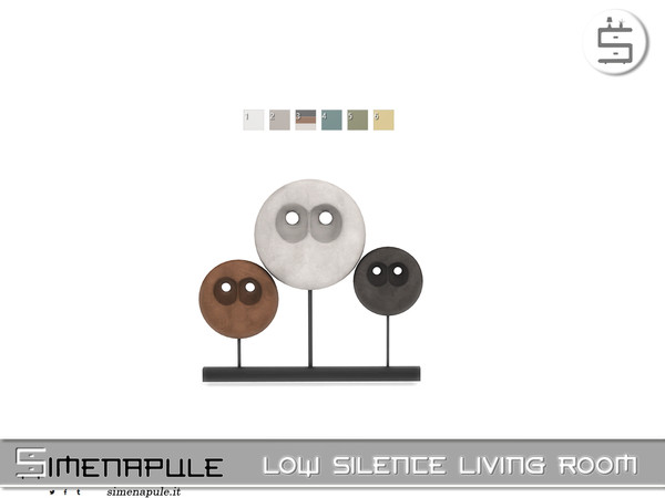 Sims 4 — [SeN4] Low Silence Living Room - Abstract sculpture 2 by Simenapule — Low Silence Living RoomLow Silence Living
