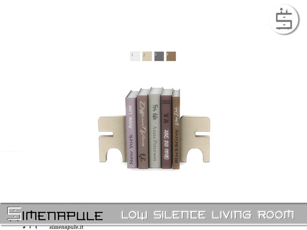 Sims 4 — [SeN4] Low Silence Living Room - Bookends by Simenapule — Low Silence Living RoomLow Silence Living Room