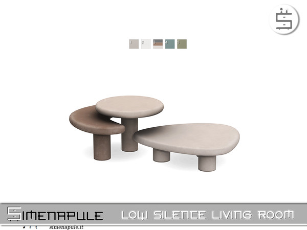 Sims 4 — [SeN4] Low Silence Living Room - Coffee Table by Simenapule — Low Silence Living Room is a modern living room