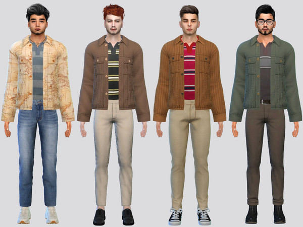 Sims 4 — Large Loft Jacket by McLayneSims — TSR EXCLUSIVE