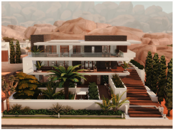 Sims 4 — MM Modern House 139 by Merin_Martini — My Sims 4 lots some are inspired from random pictures that I found on the