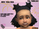 Sims 4 — New Year Hair For Toddlers by RavenSimr — Hello! :3 Today I give you a cute, half up, half down, hairstyle for
