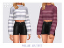 Sims 4 — Millie Outfit by Black_Lily — YA, A, Teen