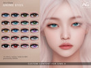 Sims 4 — Avi-Glam - Anime Eyes by VentaStudio — 21 Swatches