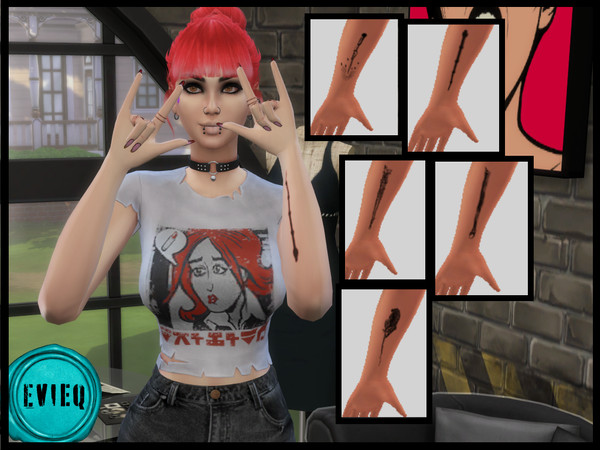 Sims 4 — Wand Arm Tattoo by btaylor19 — Love a little magic? Like to keep your wand near? Enjoy this lower left forearm