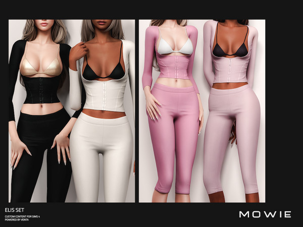 Sims 4 — MOWIE - Elis Top (Add On) by VentaStudio — MOWIE Siren Collection is now exclusively available on TSR! Elis Top