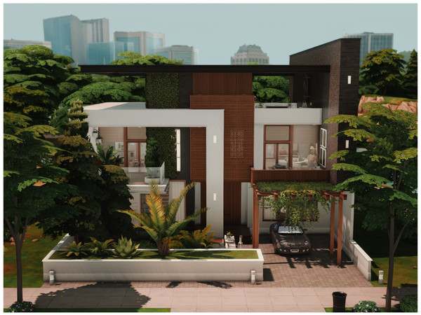 Sims 4 — MM. Modern House 141 by Merin_Martini — My Sims 4 lots some are inspired from random pictures that I found on