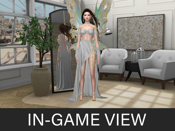 Sims 4 — By Beto - Magical Sensuality (Outfit V1) by Beto_ae0 — A long dress filled with magic and fantasy, perfect for