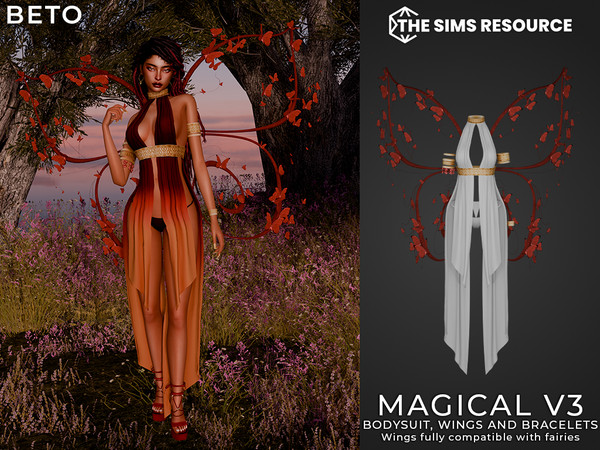 Sims 4 — By Beto - Magical Sensuality (Bracelets) by Beto_ae0 — A magical and fantastical outfit perfect for fairies. The