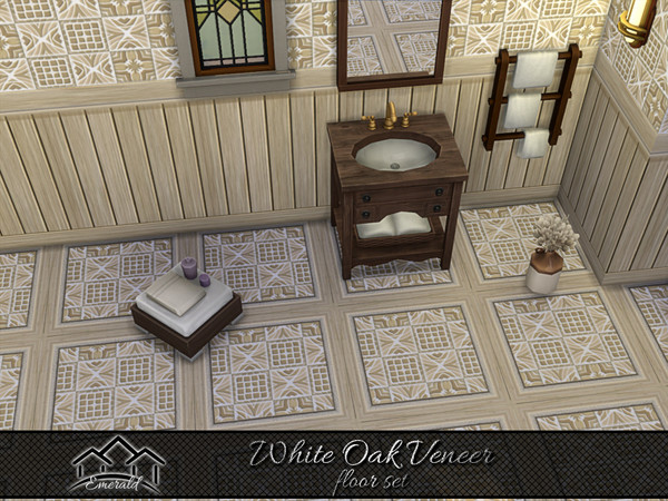 Sims 4 — White Oak Veneer floor3 by Emerald — White Oak Veneer is an aesthetic solid wood, offering natural beauty and