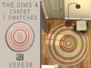 Sims 4 — VERESK_Round carpet (assembly complete) by Veresk_Veresk — 7 round rugs for your Sims 4 game.