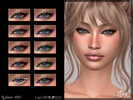 Sims 4 — Eyeliner N123 by Layla — Female Eyeliner Previews and swatches were made in CAS Base game compatible