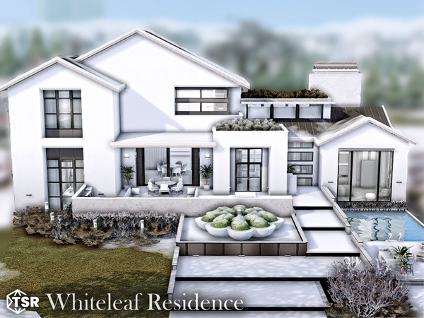 Sims 4 — Whiteleaf Residence l noCC by simZmora — Lot Size - 30x30