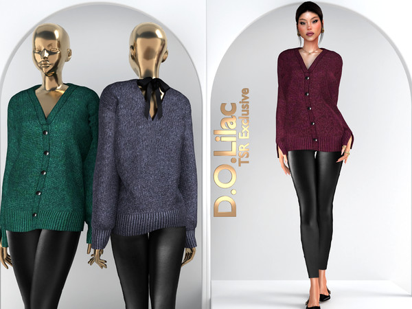 Sims 4 — Soft Glam Edge Set DO127 Bottom 2114 by DOLilac — Includes: (Top + Bottom)