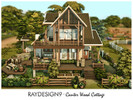 Sims 4 — Canter Wood Cottage by RayDesign9 — I build this house in Chesnut Ridge, 30x30 lot size with 2 floors. This