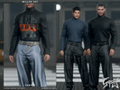 Sims 4 — GASET - Miller Sweater by VentaStudio — 5 Swatches (35 Swatches on Patreon)