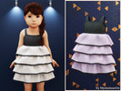 Sims 4 — Toddler - Tiered lace dress by MysteriousOo — Layered lace dress with soft fitted bodice