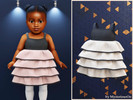 Sims 4 — Infant - Tiered lace dress by MysteriousOo — Soft tiered dress with gentle fitted bodice