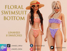 Sims 4 — IMANI - FLORAL SWIMWEAR (BOTTOM) by linavees — New Mesh