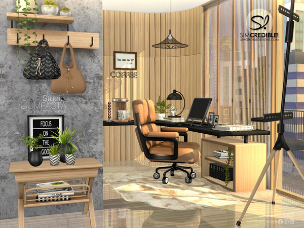 Sims 4 — Compacta Office by SIMcredible! — Designed for small spaces and big ideas, the Compacta Series starts today with