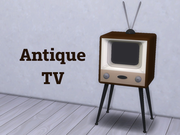 Sims 4 — Antique TV by Ando540 — In the real world, antiques have value in and of themselves, but what about in The Sims?