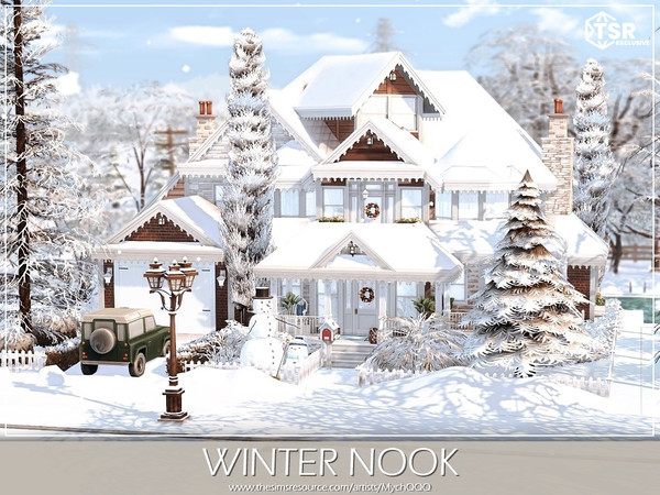 Sims 4 — Winter Nook by MychQQQ — Lot: 30x30
