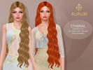 Sims 4 — Etherial Hairstyle - Super Long Wavy Hair by Aurum — Etherial Hairstyle - super long, flowing waves with a sleek