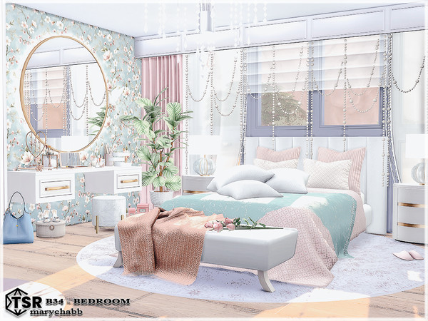 Sims 4 — B34 - Bedroom by marychabb — I present a room - Bedroom . Room is fully equipped. Value: 17,356$