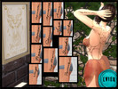 Sims 4 — Zodiac Script Tattoo by btaylor19 — Recolor of a Left Upper Arm tattoo in the Base Game. Shown as outer forearm