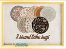 Sims 4 — Mreow 8 Round Boho Rugs by mreow — A set of 8 round boho style rugs