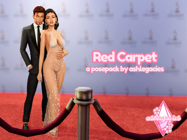 Sims 4 — Red Carpet Posepack by ashlegacies — - Posepack