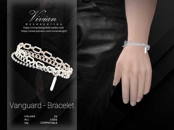 Sims 4 — Vanguard - Bracelet by VivianDang — - All new meshes