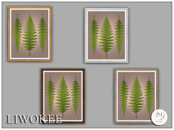 Sims 4 — Jomsims liwokee wall paintings by jomsims — Liwokee is a warm and modern entryway set for your Sims.