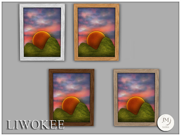 Sims 4 — Jomsims liwokee wall paintings2 by jomsims — Liwokee is a warm and modern entryway set for your Sims.