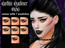 Sims 4 — Gothic Eyeliner N06 by _alttrait_ — A fierce, high-impact eyeliner designed for bold, unapologetic looks.