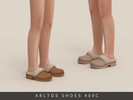 Sims 4 — Cozy slippers Child by Arltos — 18 colors.